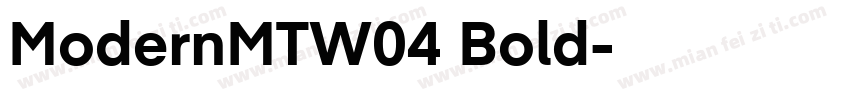ModernMTW04 Bold字体转换